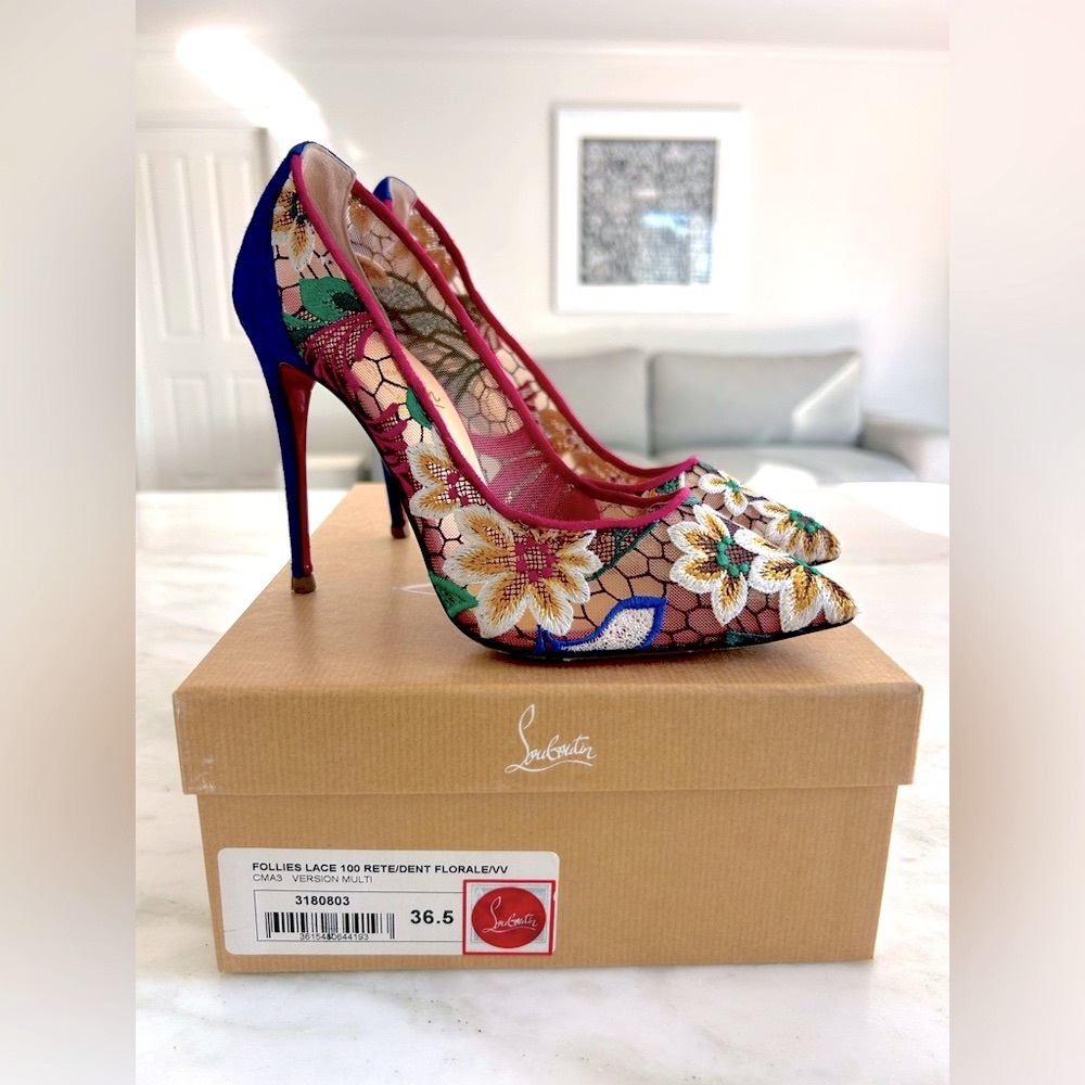 Christian Louboutin Follies Lace 100 Heels